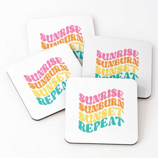 Item preview, Sunrise Sunburn Sunset Repeat designed and sold by SwankyPlankDesi.
