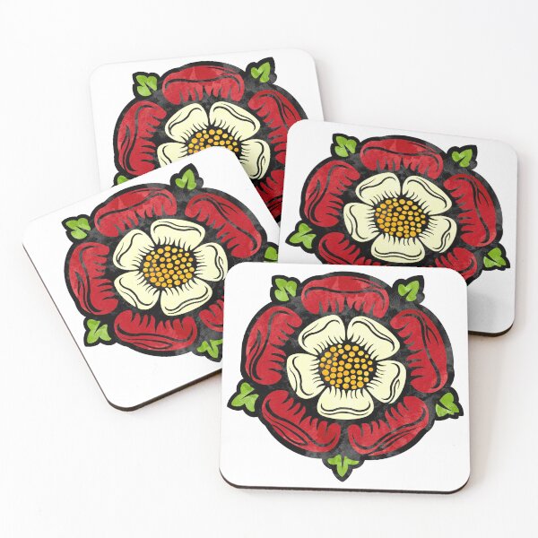 Item preview, Watercolor Stained Glass Tudor Rose  designed and sold by TheLucyBee21.