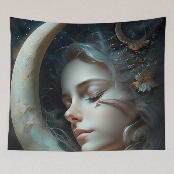 Item preview, The Moon Fairy and the Moon designed and sold by Juliascutecornr.