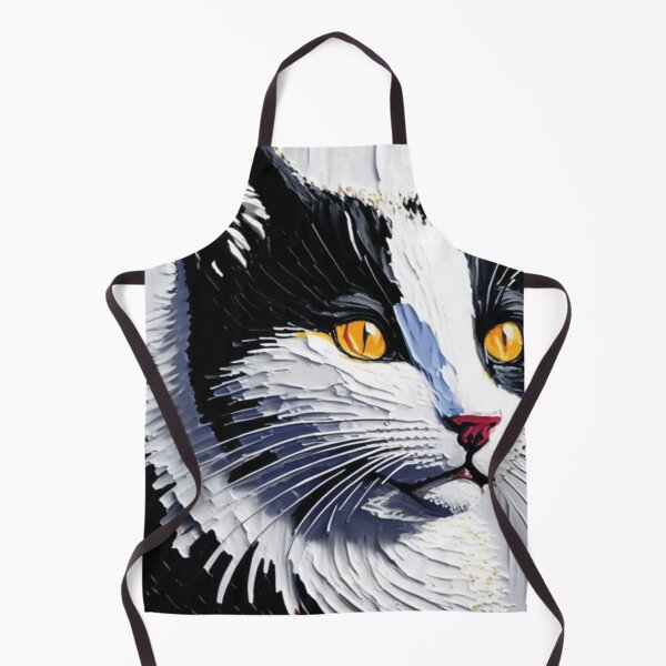 Item preview, Gato preto e branco desenho pintura tinta designed and sold by GirlaineSQ.