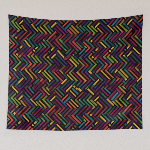 Item preview, Chevron Zigzag Dark Vibrant Pattern designed and sold by dmanalili.