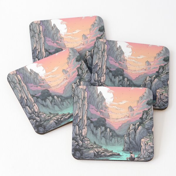 Item preview, Landscape, colorful resting place for hiker  designed and sold by Nico Riemer.