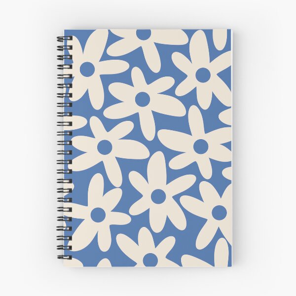Item preview, Daisy Time Cute Retro Floral Pattern in Summer Blue designed and sold by kierkegaard.