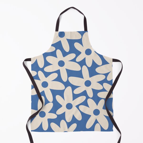 Item preview, Daisy Time Cute Retro Floral Pattern in Summer Blue designed and sold by kierkegaard.