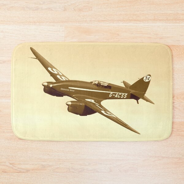 Item preview, De Havilland DH88 Comet Racer in flight, sepia toned version designed and sold by MartinPhotos.