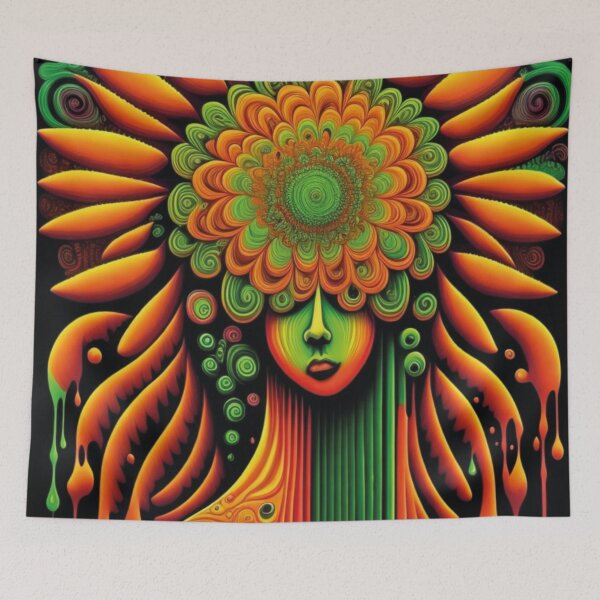 Item preview, Mulher mandala gotas coloridas designed and sold by GirlaineSQ.