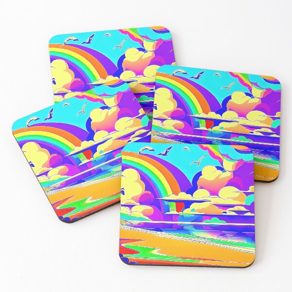 Item preview, Rainbow Sunset Pop Art Landscape designed and sold by LaRoach Digital Arts.