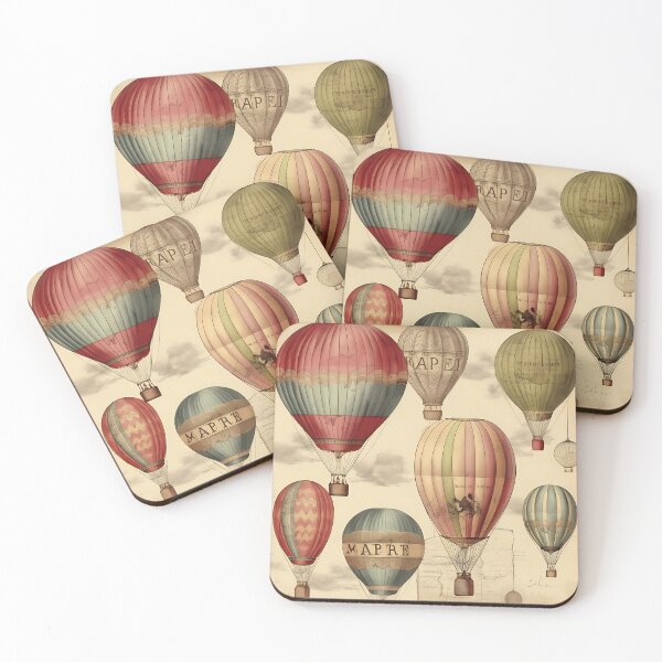 Item preview, Pattern : Hot Air Balloons : Vintage designed and sold by MTJ-Mushrooms.