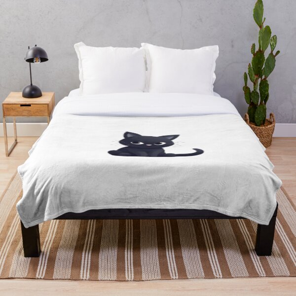 Item preview, Gato negro de dibujos animados designed and sold by OtterComforts.