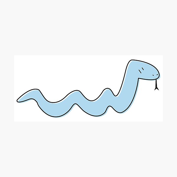 Item preview, Silly Snake Illustration designed and sold by HKCW.