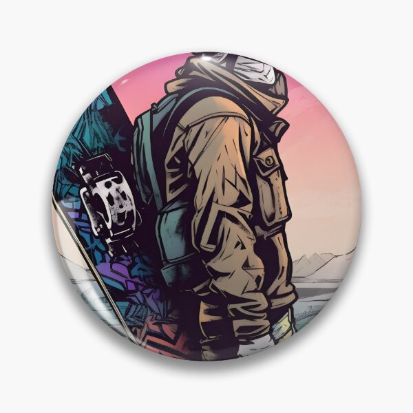 Item preview, male snowbaord pro carring his board designed and sold by Nico Riemer.