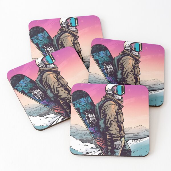 Item preview, male snowbaord pro carring his board designed and sold by Nico Riemer.