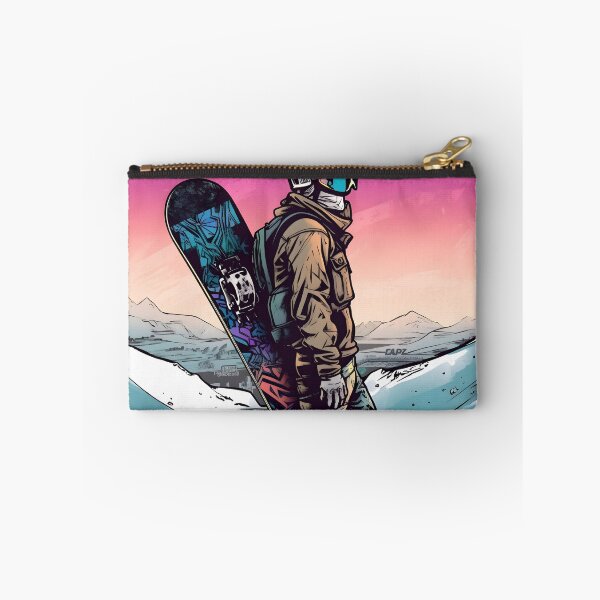 Item preview, male snowbaord pro carring his board designed and sold by Nico Riemer.