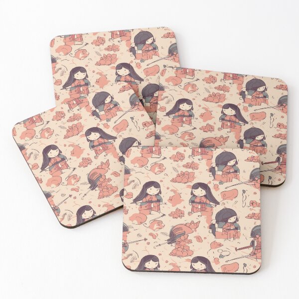 Item preview, The Little Pink Warriors - Repeating pattern designed and sold by FGregori.