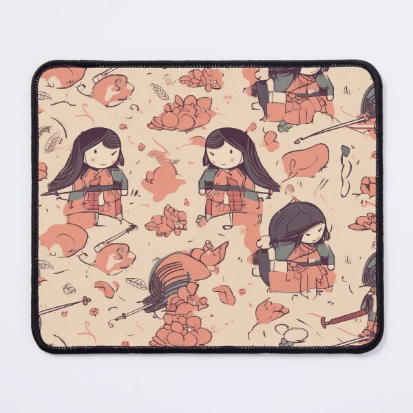 Item preview, The Little Pink Warriors - Repeating pattern designed and sold by FGregori.