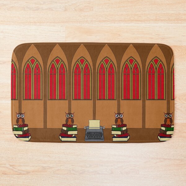 Item preview, Owl Library in front of Stained Glass designed and sold by KyttsyKrafts.