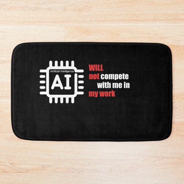 Item preview, Artificial intelligence will not compete with me in my work T-SHIRT designed and sold by METAGOD POD.