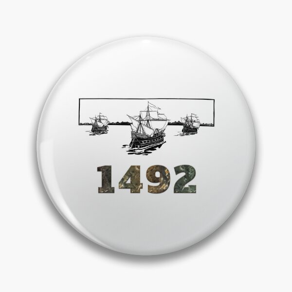 Aperçu de l'œuvre Tshirt Cadeau Découverte Amérique Navires Christophe Colomb 1492 créée et vendue par coolbarda.