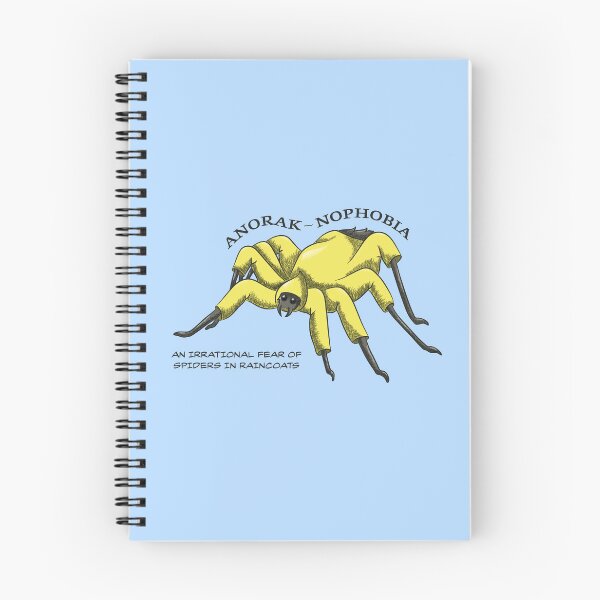 Item preview, Anorak-nophobia Spider Pun designed and sold by Jo Brookes Illustration.
