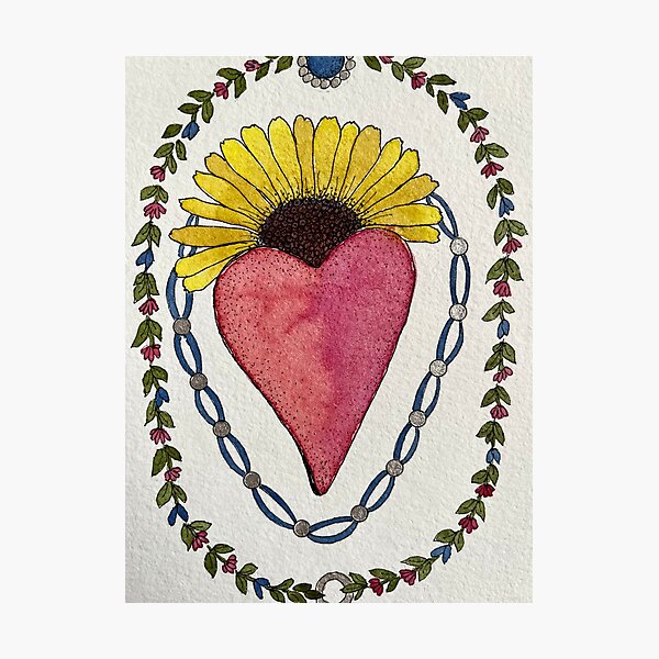 Item preview, Devotional: Heart with Sunflower designed and sold by CreativeTemper.
