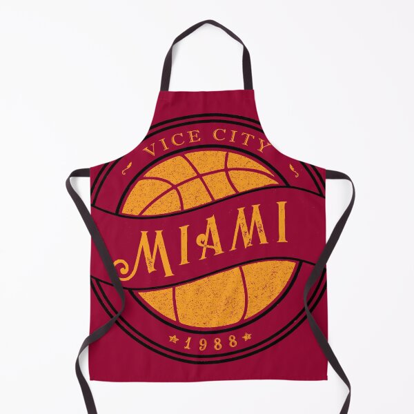 Item preview, Miami basketball vintage logo red designed and sold by KMA Home Design.
