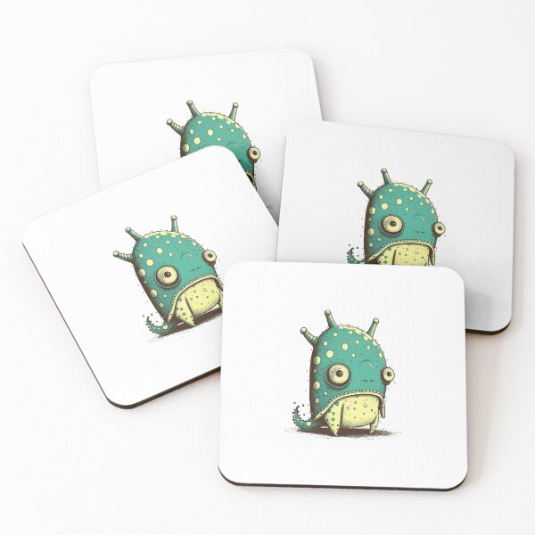 Item preview, Сute green monster designed and sold by UrbanHedgehog.