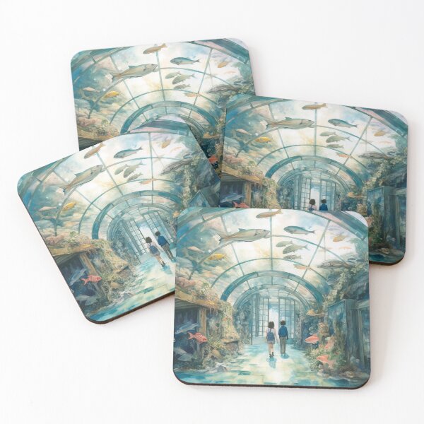 Item preview, Surreal aquarium watercolor designed and sold by 4ddario.