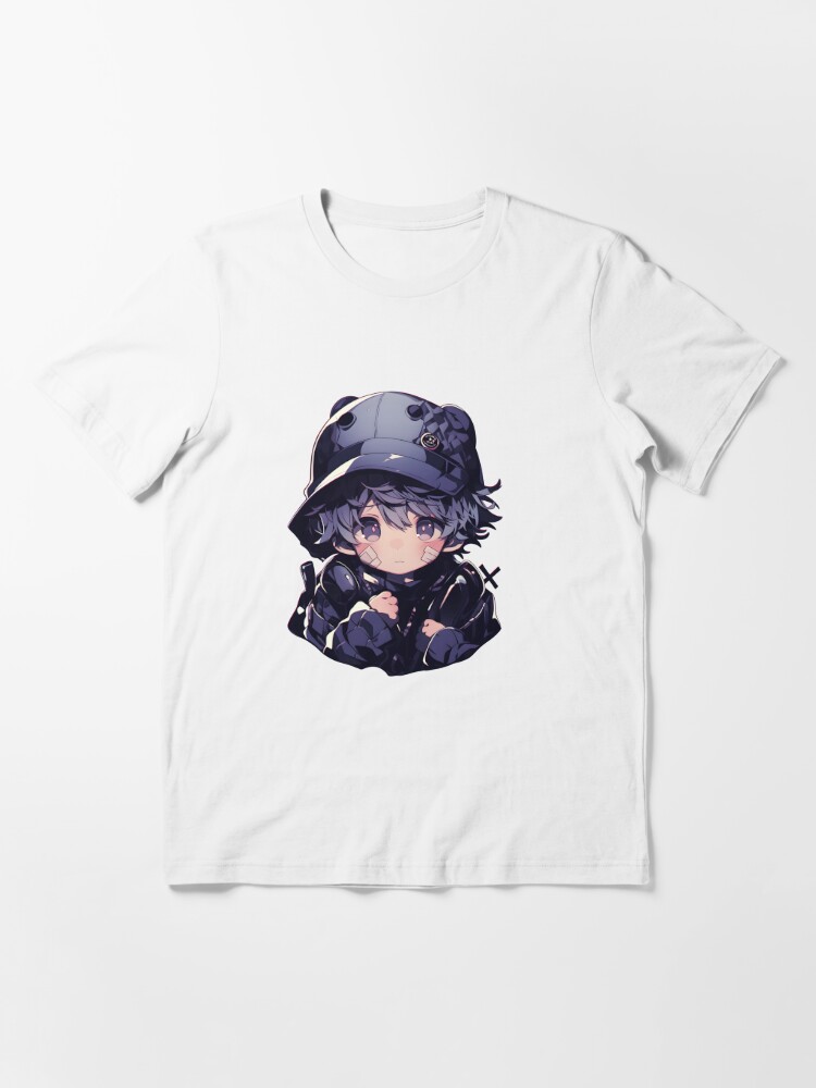 Chibi Anime Sad Boy Sticker Essential T-Shirt for Sale by Originull7