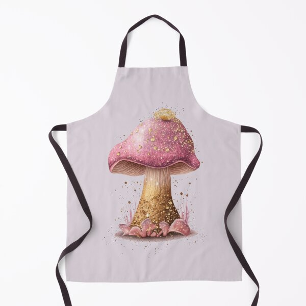 Item preview, Glittery Gold + Pink Mushroom designed and sold by CeeJBeeCreates.