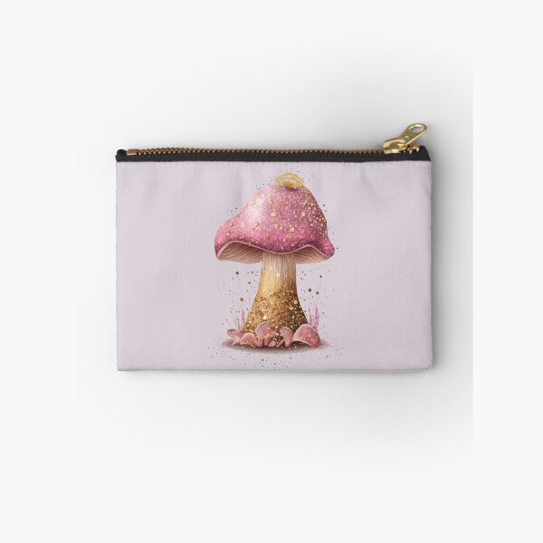 Item preview, Glittery Gold + Pink Mushroom designed and sold by CeeJBeeCreates.