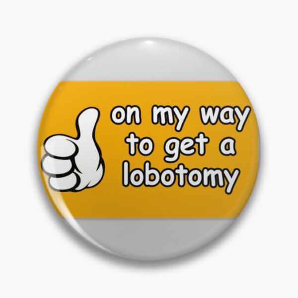 Item preview, Meme sticker lobotomy designed and sold by RottsGraveyard.