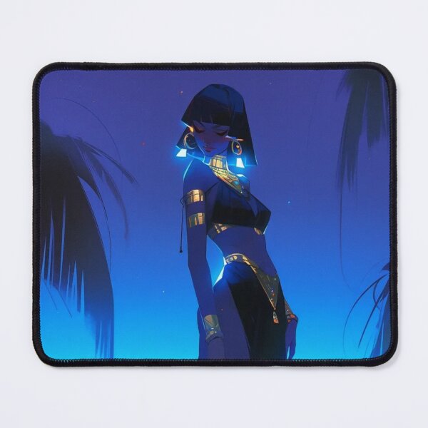 Item preview, Cleopatra glowing in the night in Egypt designed and sold by AIartCANVAS.