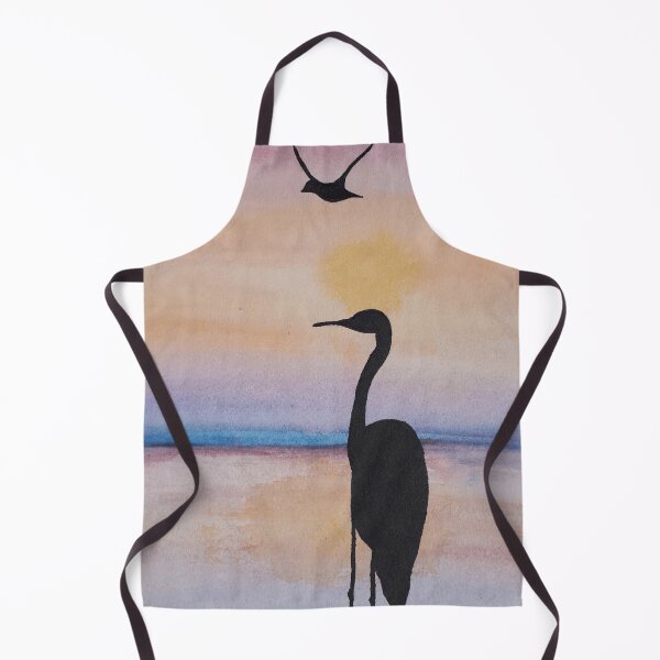 Item preview, Stork silhouette in the sunset designed and sold by RockPaperArt.