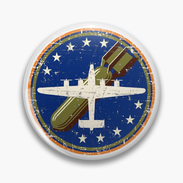 Item preview, USAF - Consolidated B-24 Liberator Heavy Bomber Pacth - Grunge Style designed and sold by pzd501.