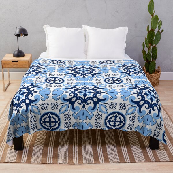 Item preview, Blue and white Azulejo pattern designed and sold by FK-UK.
