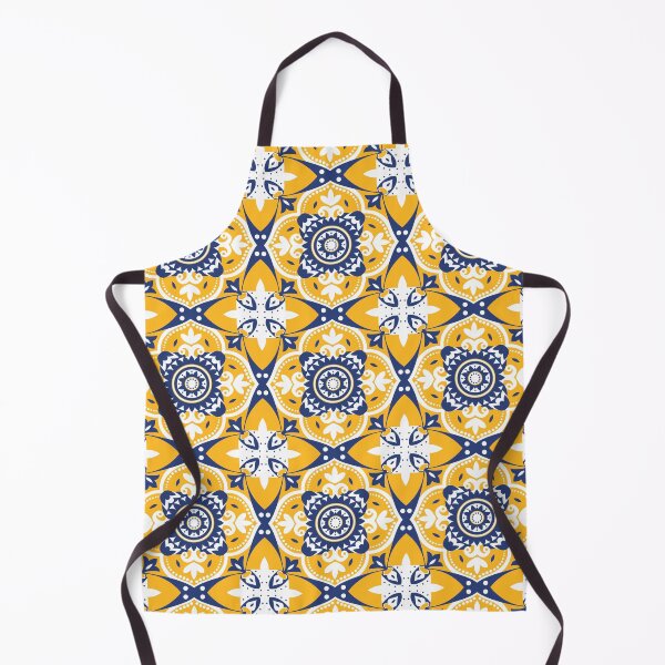 Item preview, Yellow, Blue and white Azulejo pattern designed and sold by FK-UK.