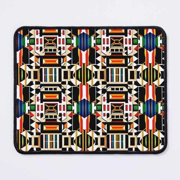 Item preview, Hidden Butterfly Geometric, Aztec style Kente African print designed and sold by Hack3rRunway.