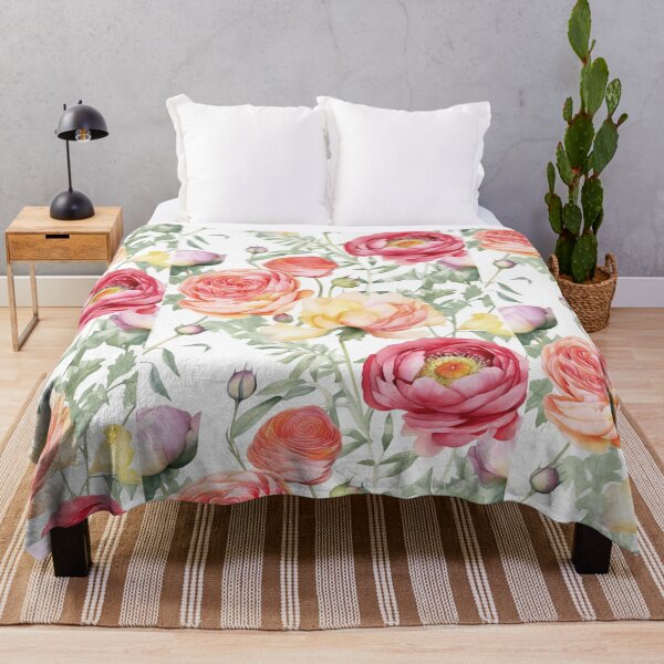 Artikelvorschau, Frühlings-Sommer-Blumenmuster-Wurfs-Kissen 5 entworfen und verkauft von LLdreams.