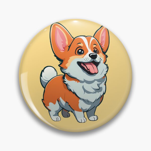 Artikelvorschau, Corgi-niedlicher Aufkleber entworfen und verkauft von Fallfoxius.