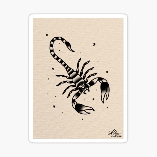 Premium Vector | Scorpion traditional tattoo