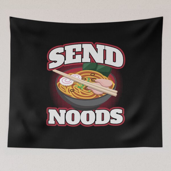 Item preview, Send Noods - Ramen Noodle Head T-Shirt designed and sold by themelonink.