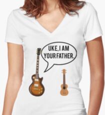 Uke Im Your Father Women's Fitted V-Neck T-Shirt