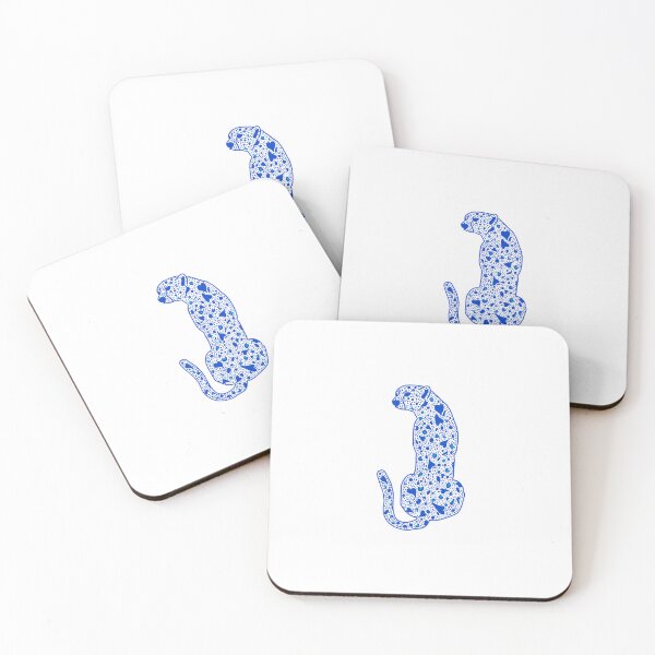 Item preview, blue hearted leopard  designed and sold by jokacz.