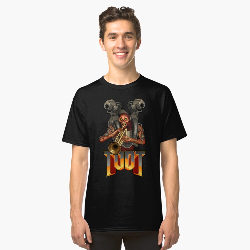 Doom Toot Black T Shirt By Remuscb Redbubble