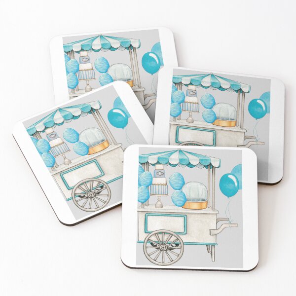 Item preview, Cotton Candy Machine Blue designed and sold by FincastleDesign.