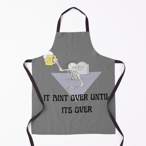 Item preview, it aint over until its over, Drunk skull, Funny skeleton designed and sold by BestGears.