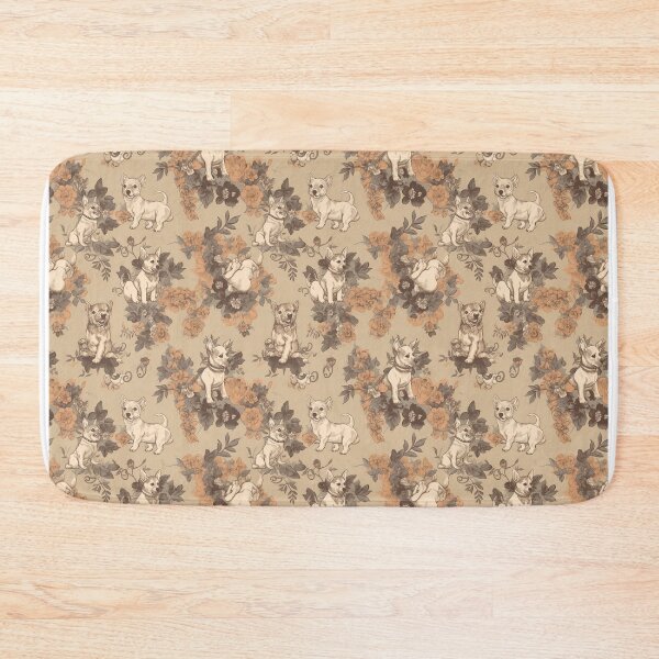 Item preview, Victorian Puppy Elegance: Timeless Dog Pattern Design designed and sold by Retro-ArtDeco.