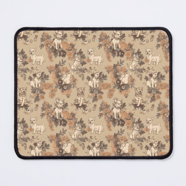 Item preview, Victorian Puppy Elegance: Timeless Dog Pattern Design designed and sold by Retro-ArtDeco.