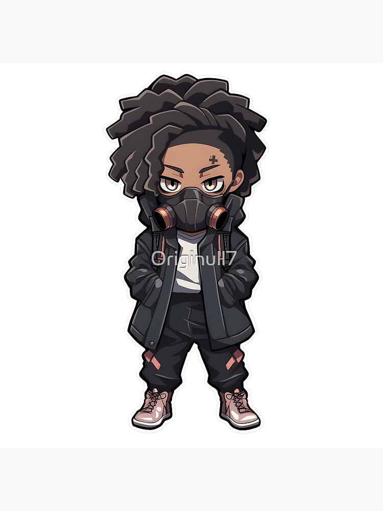African American Handsome African Boy Dread Locs Anime Naruto Highly  Realistic Drawing · Creative Fabrica