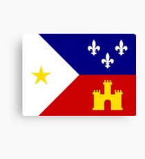 Flag of Acadiana Canvas Print